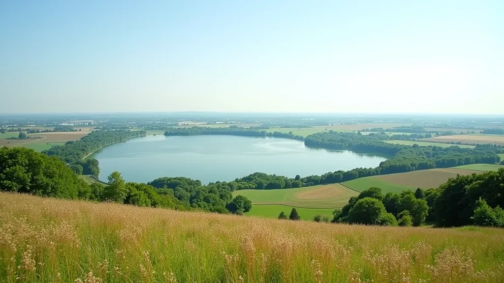 Panorāmas skats no augsta punkta uz ainavu